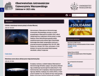 astrouw.edu.pl screenshot