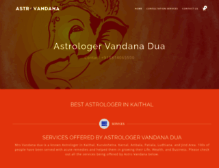 astrovandana.com screenshot