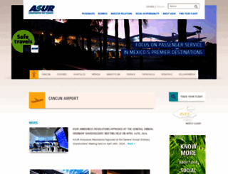 asur.com.mx screenshot