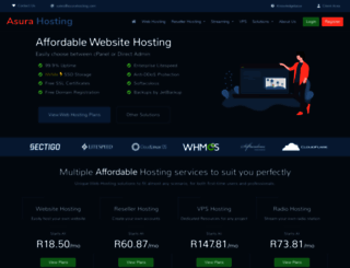 asurahosting.co.za screenshot