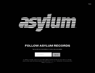 asylumrecords.com screenshot