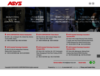 asys-corp.com screenshot