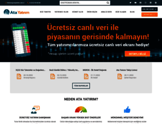 atayatirim.com.tr screenshot