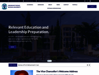 atbu.edu.ng screenshot