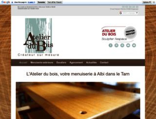 atelier-bois-menuiserie-tarn.fr screenshot