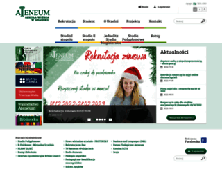 ateneum.edu.pl screenshot