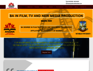 atharvafilminstitute.com screenshot
