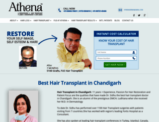 athenahairnow.com screenshot