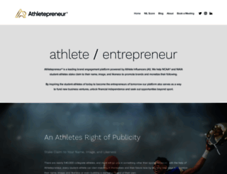 athletepreneur.com screenshot