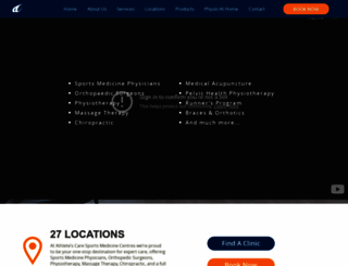 athletescare.com screenshot