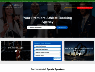athletespeakers.com screenshot