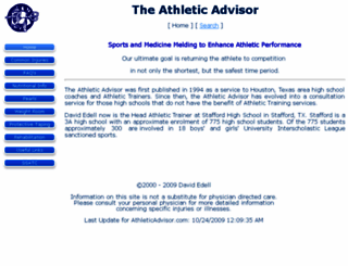 athleticadvisor.com screenshot