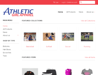 athleticgirlapparel.com screenshot