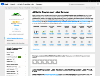 athleticpropulsionlabs.knoji.com screenshot