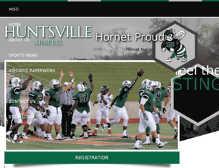 athletics.huntsville-isd.org screenshot