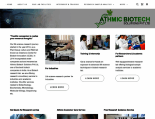 athmicbiotech.com screenshot