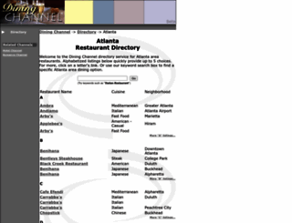 atlanta.diningchannel.com screenshot
