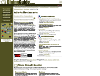 atlanta.diningguide.com screenshot