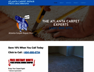 atlantacarpetrepairpros.com screenshot