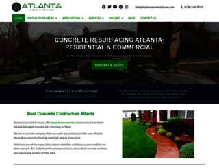 atlantaconcreteartisans.com screenshot