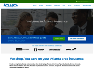 atlantainsurance.com screenshot