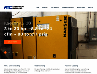 atlantametalcoating.com screenshot