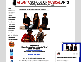 atlantamusicalarts.com screenshot