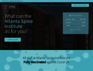 atlantaspineinstitute.com screenshot