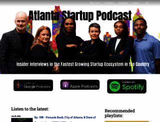 atlantastartuppodcast.com screenshot