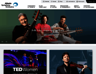 atlantasymphony.com screenshot