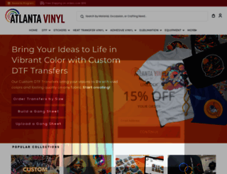 atlantavinylstore.com screenshot