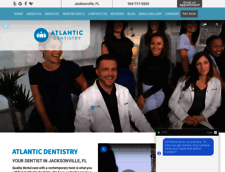 atlanticdentistryjax.com screenshot