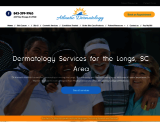 atlanticdermatologysc.com screenshot