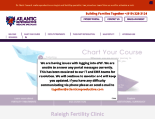 atlanticfertility.com screenshot
