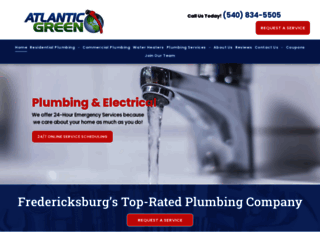 atlanticgreenplumbing.com screenshot