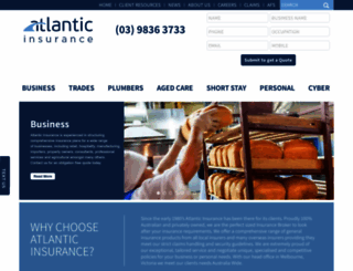 atlanticinsurance.com.au screenshot