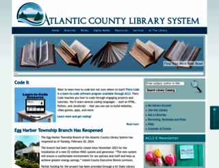 atlanticlibrary.org screenshot