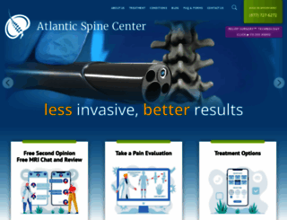 atlanticspinecenter.com screenshot