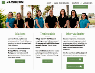 atlanticspineclinic.com screenshot