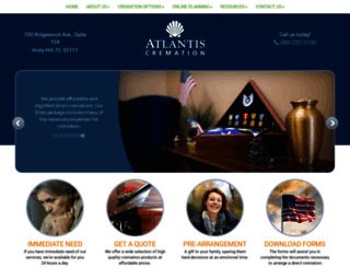 atlantiscremationfl.com screenshot
