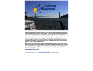 atlantismemorials.com screenshot