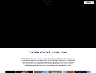 atlantistheroyalresidences.com screenshot