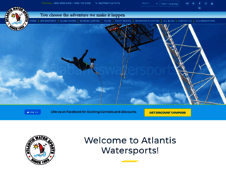 atlantiswatersports.in screenshot