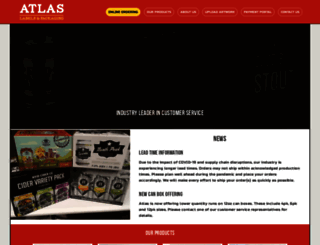 atlaslabels.com screenshot