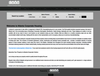 atlcorporatehousing.com screenshot