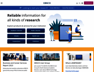 atoz.ebsco.com screenshot