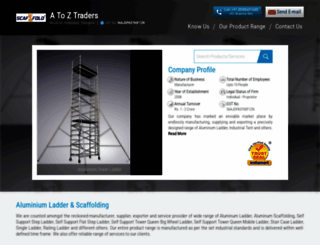 atozaluminiumladders.com screenshot
