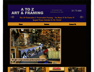 atozartandframing.com screenshot