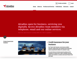 atradius.com.au screenshot