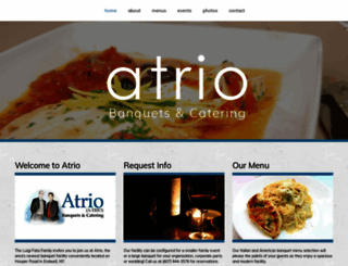 atriobanquets.com screenshot